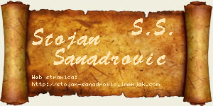 Stojan Sanadrović vizit kartica